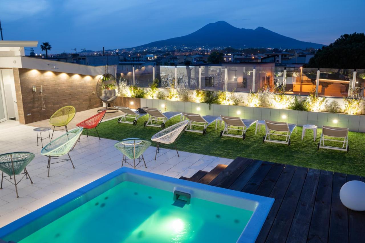 Houses & Rooftop Pompei - Sky Bagian luar foto